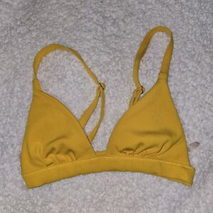 Shade Shore Yellow Bikini Top Size Small S